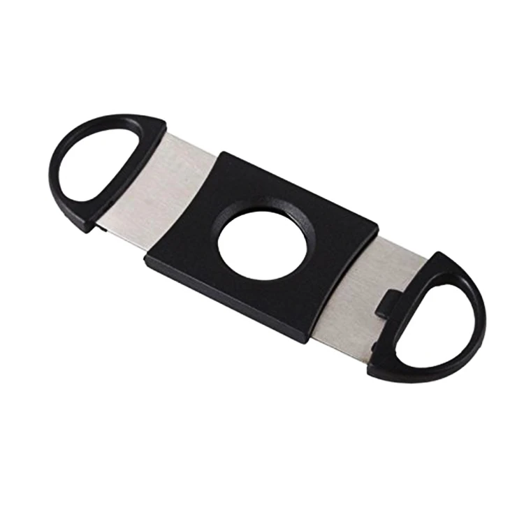 Double Blade Cigar Cutter Scissors Plastic Handle Mini Tool