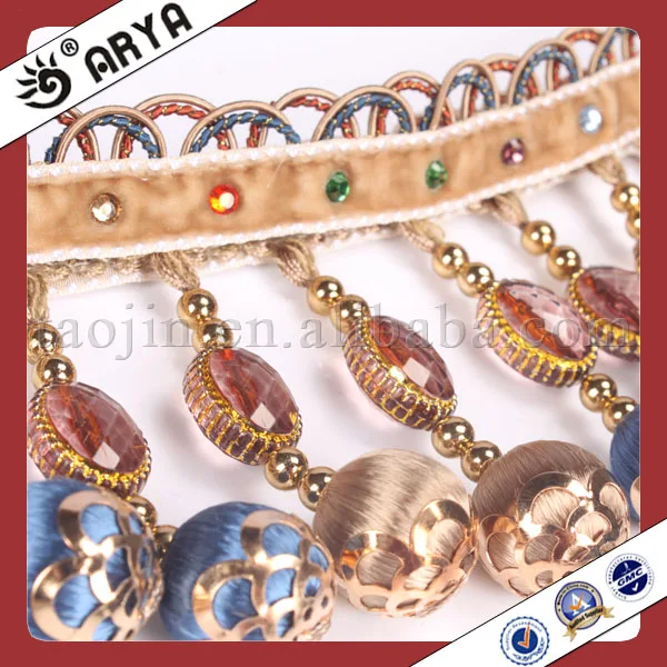 Accessories For Curtain Handmade Beaded Christmas Decorations Curtain Beaded Fringe