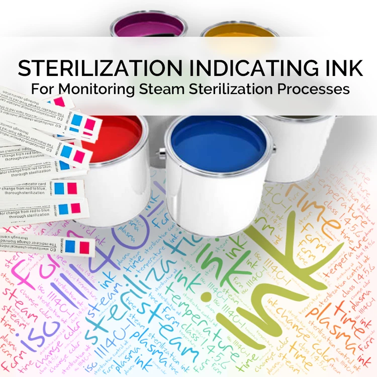 Yellow To Black CE ISO Disposable Medical Steam Sterilization Indicator Strip For Hospital