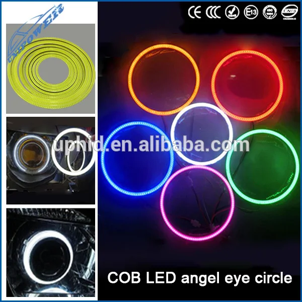 DC12-24V Constant Current COB led Angel eyes White 6000k 60mm,70mm,80mm,90mm,100mm,110mm angel eyes lights for toyota corolla
