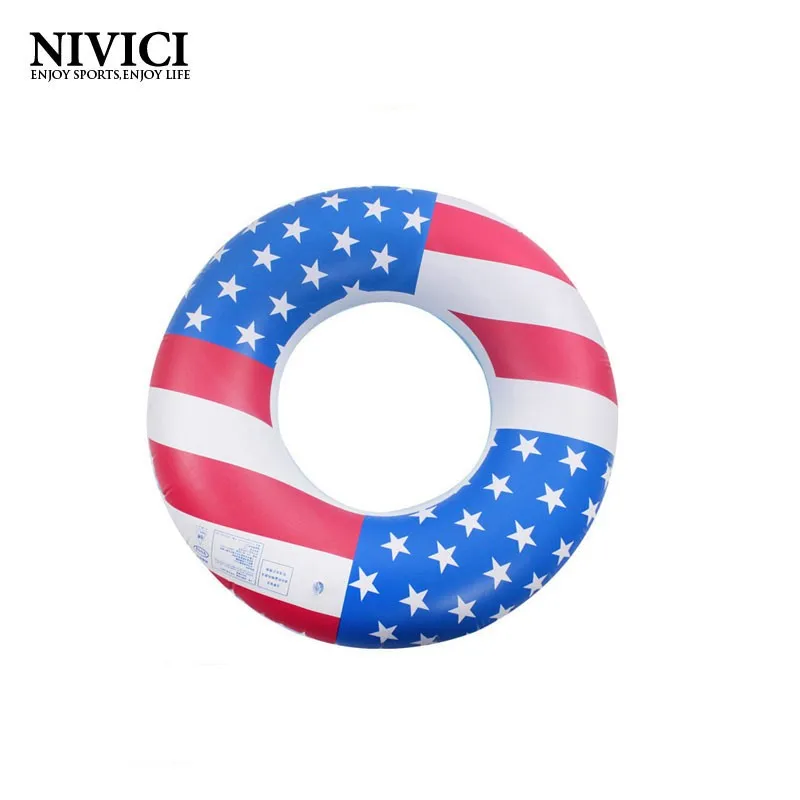 led inflatable swim ring for pool