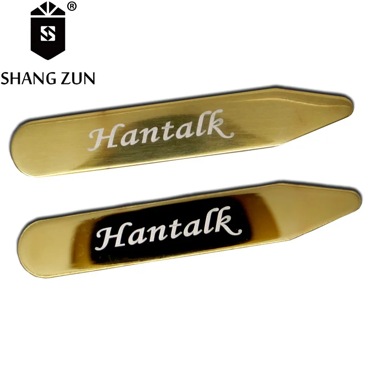 Factory direct titanium gold shirt collar holder, 304 stainless steel collar stays