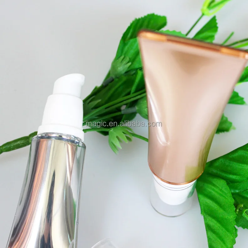 Tube Packaging, Airless Cosmetic Packaging BB Cream Bottle, Plastic Screen Printing