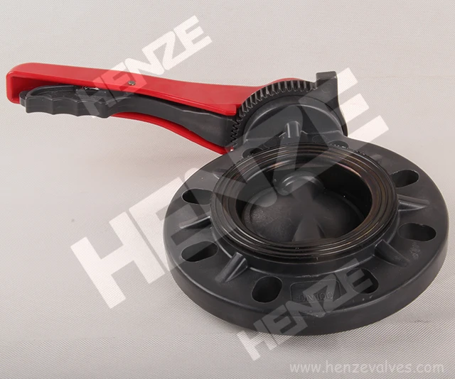 UPVC, CPVC, PPH, PVDF, FRPP Plastic Manual Butterfly Valve
