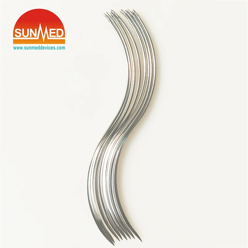 
Double Curved Cutting Edge Post Mortem Suture Needles 110mm 140mm 125mm 117mm 82mm 70mm 