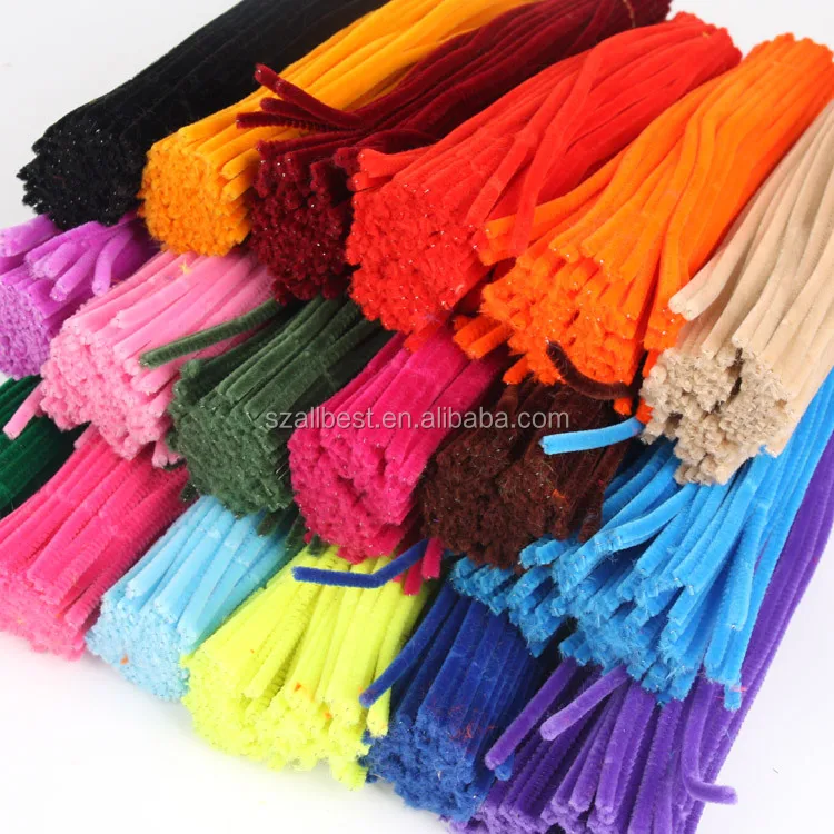 Cheap Pipe Cleaner Chenille Stems for DIY Toy Pipe Cleaner for Decoration