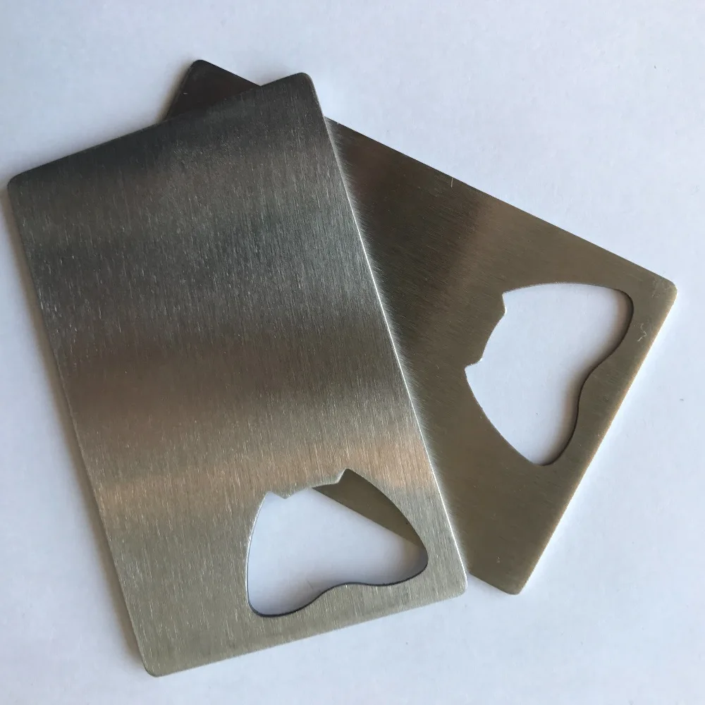 High Quality Rectangle Sublimation Blank Credit Card Bottle Opener