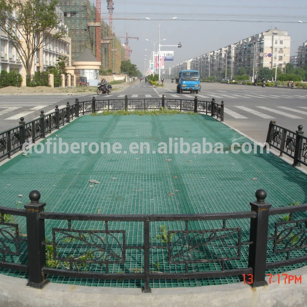 ASTM E-84 test passed ABS certficated15 to 63mm thick molded grp fiberglass frp grating