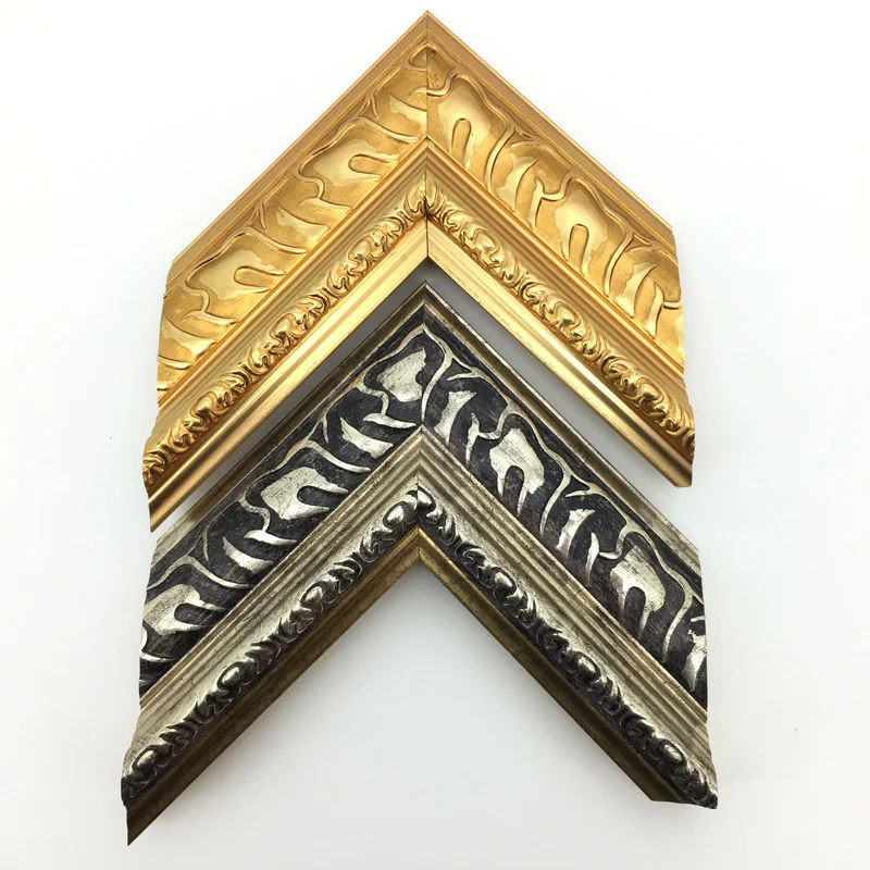 Large Polystyrene Materials Decorative  Wooden Picture Frame Moulding For Oil Painting