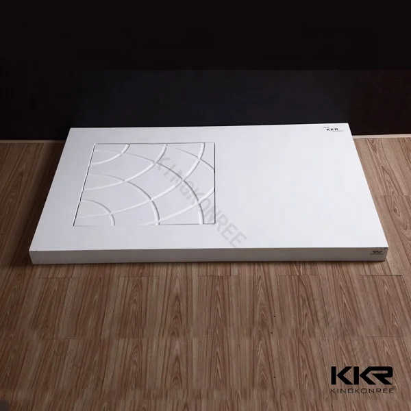 
Artificial Acrylic Stone bac de douche /Resin Composite Shower Tray 