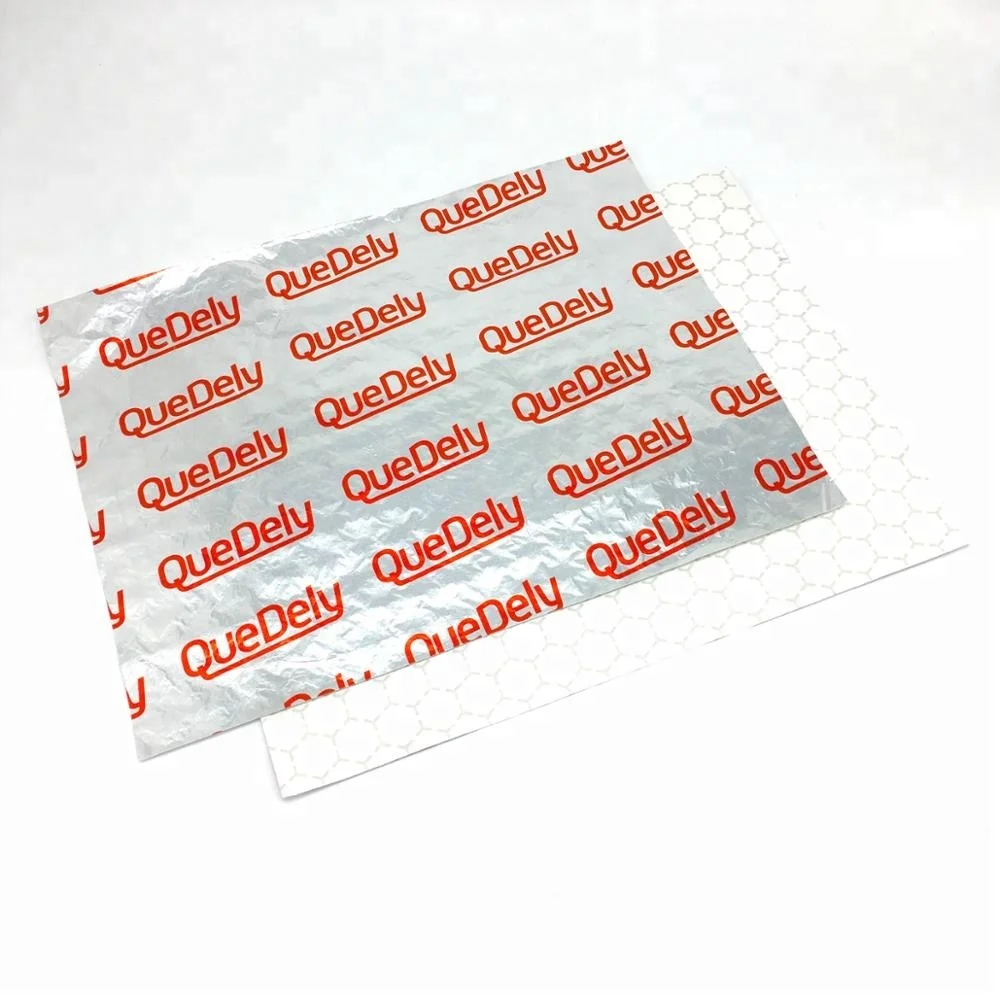 Household manufacturer Aluminium Foil 14x16' hamburger sandwich wrapping paper aluminum foil laminated paper