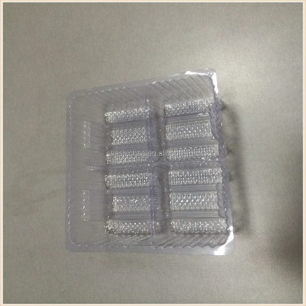 
Thermoformed plastic PET/PS cookie tray with 4 cavity China supplier 