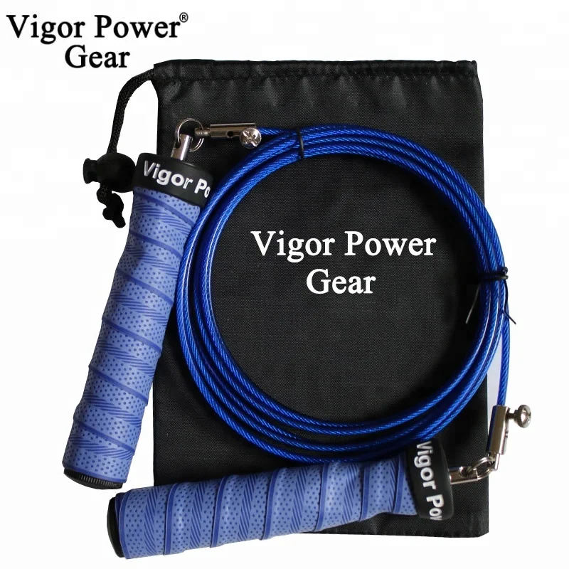 Adjustable weighted speed jump rope with sweathband
