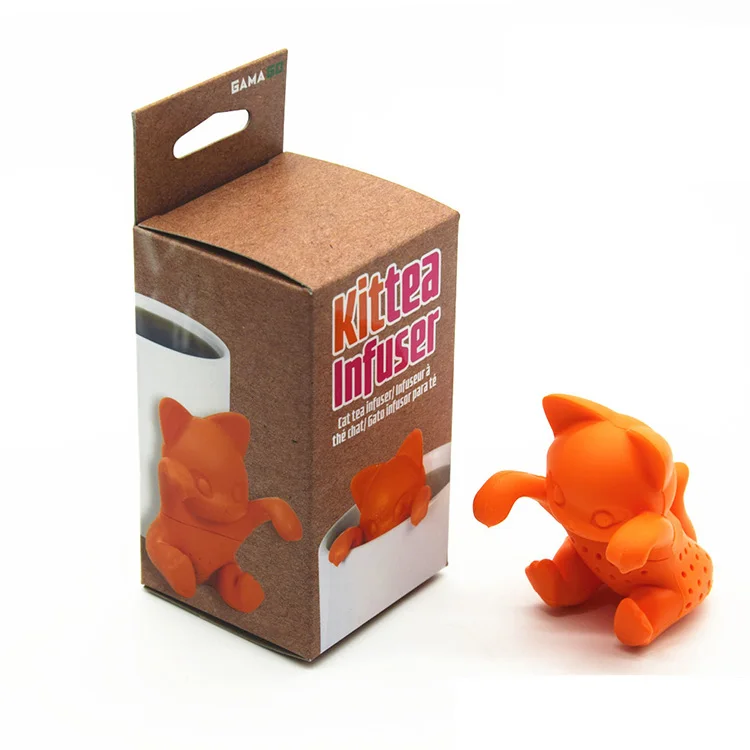 Factory Direct Silicone Cat Infuser Wholesale, Cute Cat Tea Strainer