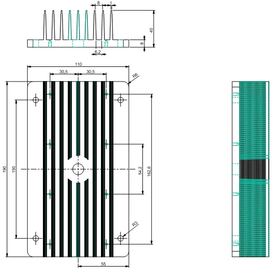 
 Экструзионные Алюминиевые профильные радиаторы от китайских поставщиков  