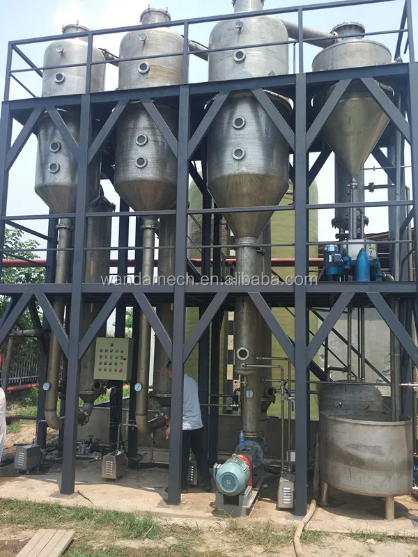 Multy Effect Vacuumed Forced Circulation Sea Salt Evaporator Water Evaporation Vacuum Distillation Chemical Industry 11kw Above