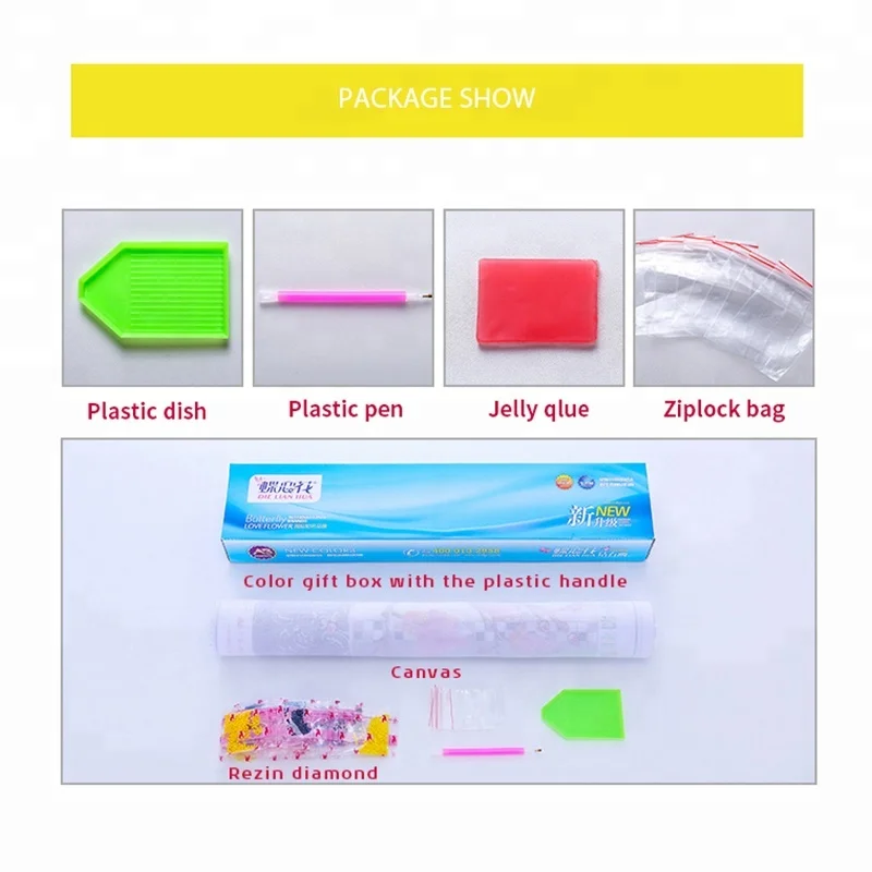 Most Popular Diamond Painting 50*50CM Resin Diamond Painting Clock Without Frame