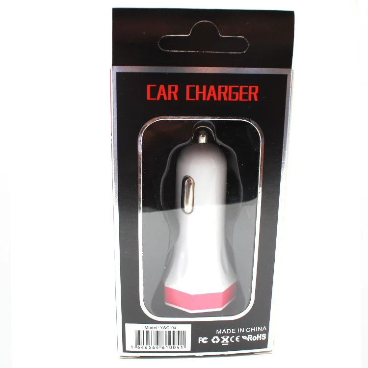 Автомобильное зарядное устройство для сотового телефона с 2-мя