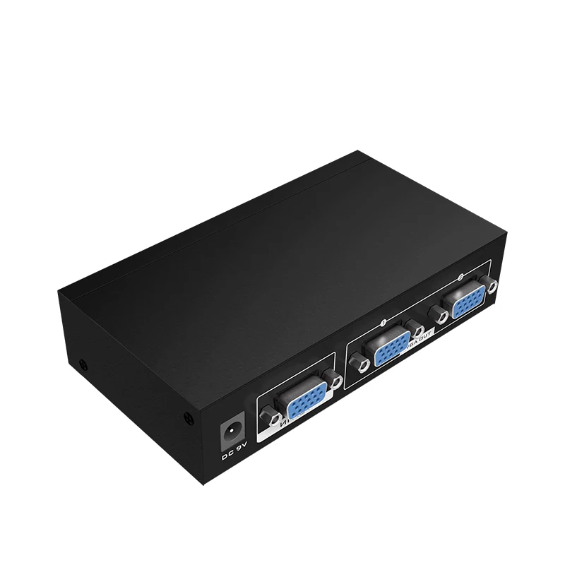 350MHz VGA Splitter 1 in 2 out, MT-VIKI 1x2 1 Computer 2 Monitor + Power adapter VGA Splitter