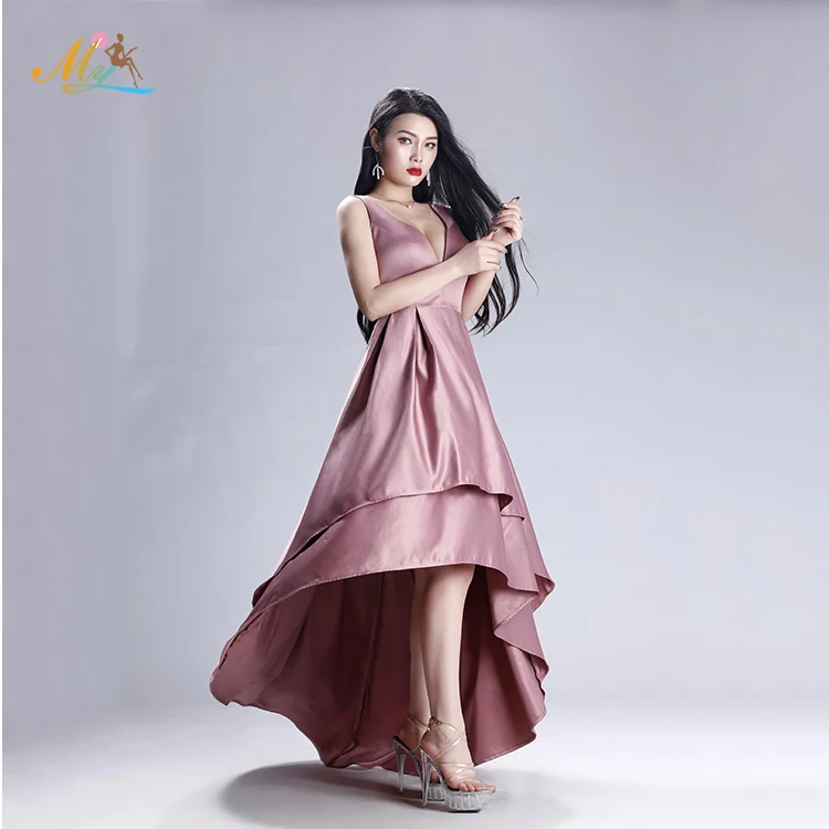 2021 New Arrivals Plus Size Pink Wear Sexy Women Evening Dresses