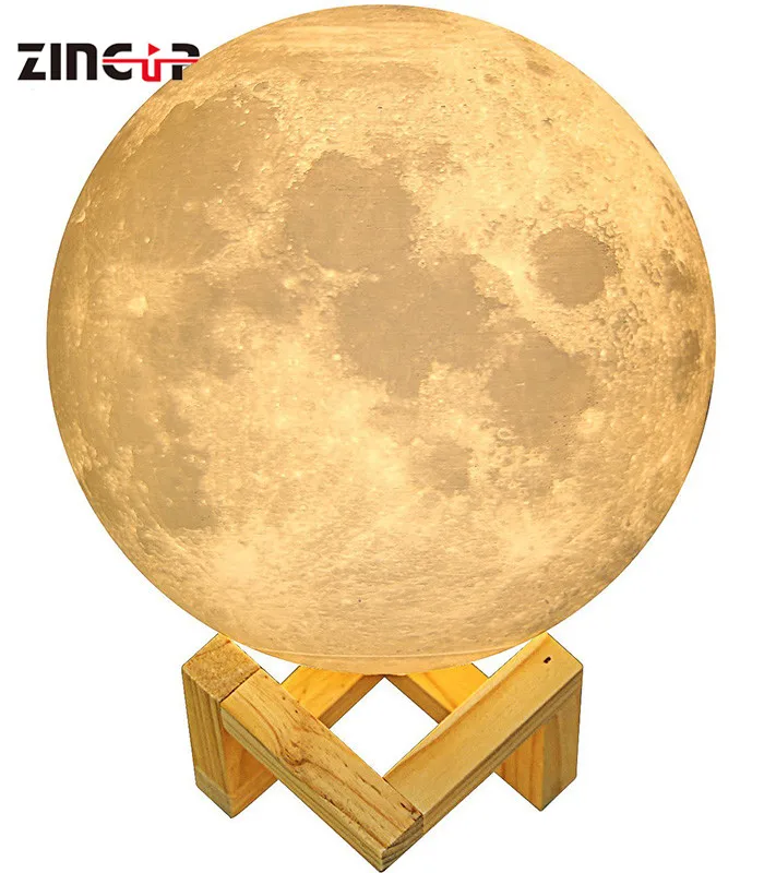 Alibaba Led Lunar Shaped Portable 3D Moon Lamp Night Light Led Light Bulb