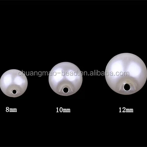 Fashion jewelry imitation plastic pearl beads for earring design
