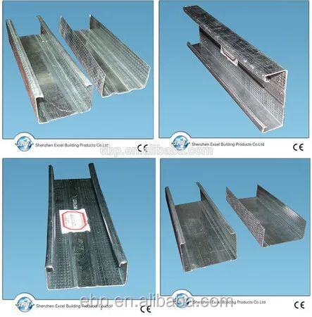 C stud & U track upright beam and floor channel