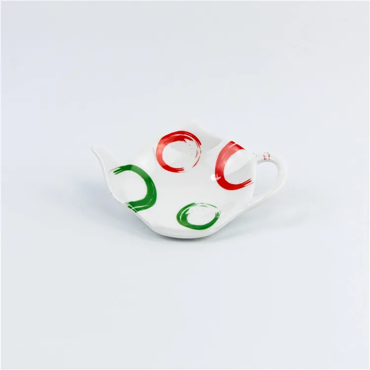 Funny shape small personalized ceramic wholesale tea bag holder for sale