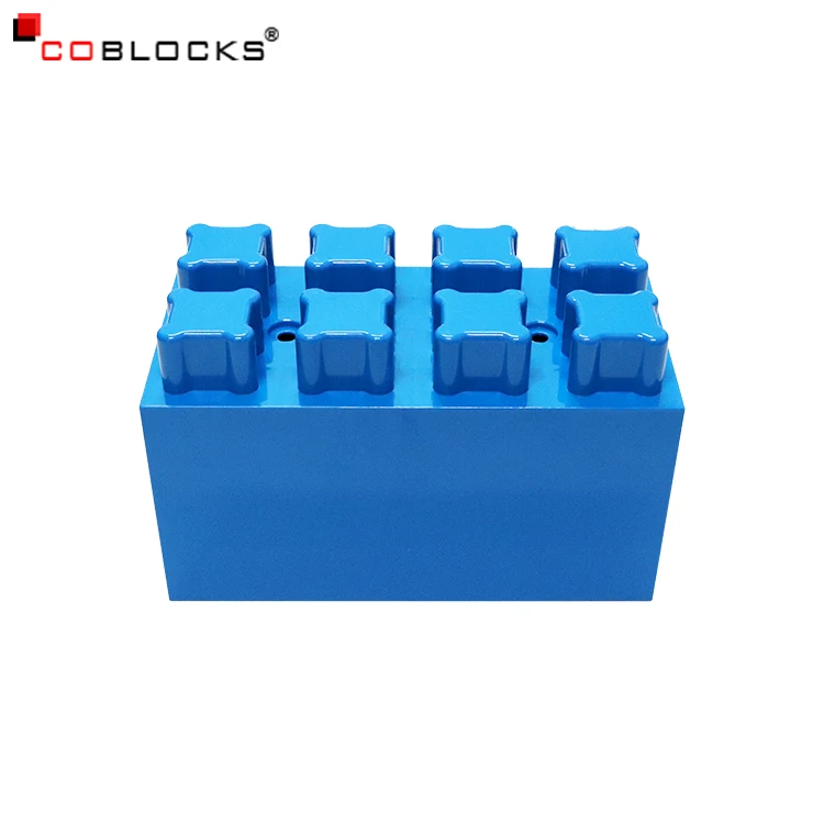 Factory Supply DIY Furniture Compatible Parts Big Size Plastic Wall Table Chair Bricks Block