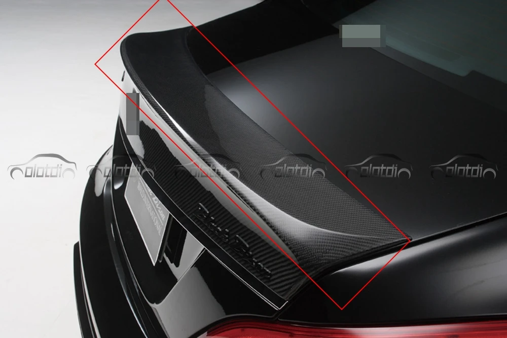 Auto Tuning Parts W Style Rear Wing Carbon Fiber Boot Trunk Lip Spoiler Ducktail for Mercedes Benz W218 CLS