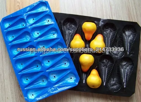 
Supermarket Display Fruit Protection Nested Pack Pomegranate Plastic Packaging Tray 