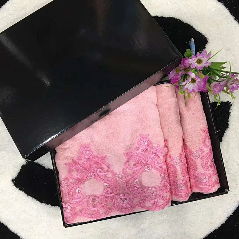 
Towels Turkey Lace Towels Wholesale 3 pcs 