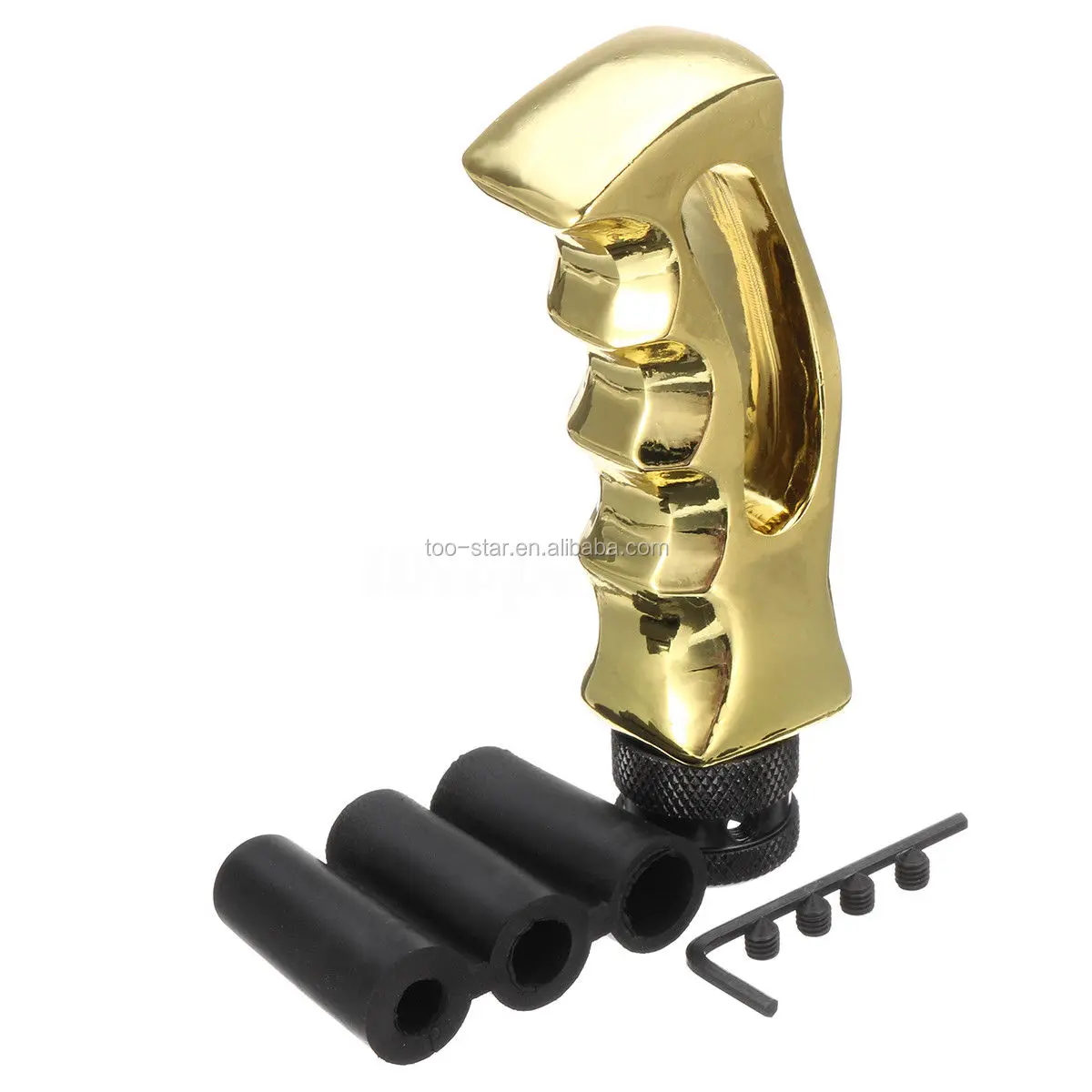 Universal Car Gun Grip Gear Manual Shift Knob Shifter Handle Lever & Hoses