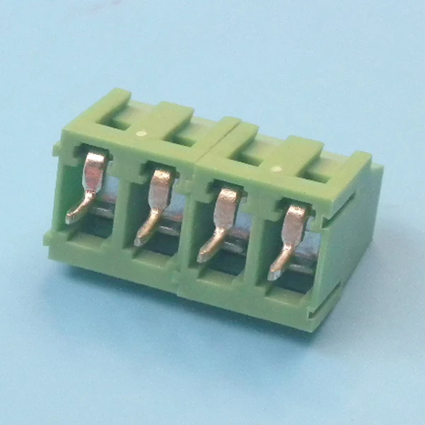 PCB подключаемый клеммный блок 5 08 мм Шаг горизонтальный Штекерный с фланцевой