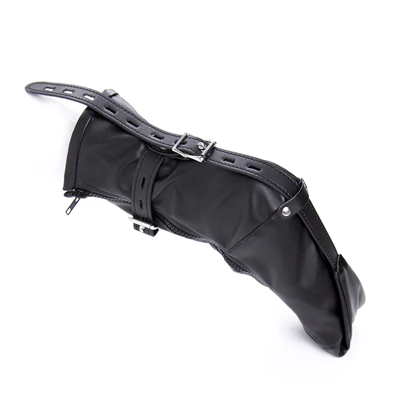 PU Leather Bondage Foot Binder Leg Tie-up Fetish Glove Body Restraint Kit for bdsm adult game