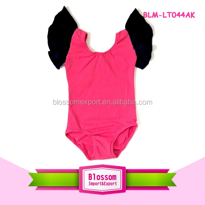 
Belly dance wear artistic gymnastics leotard silk printed baby bodysuit girls flutter sleeve wholesale ballet leotard toddler 