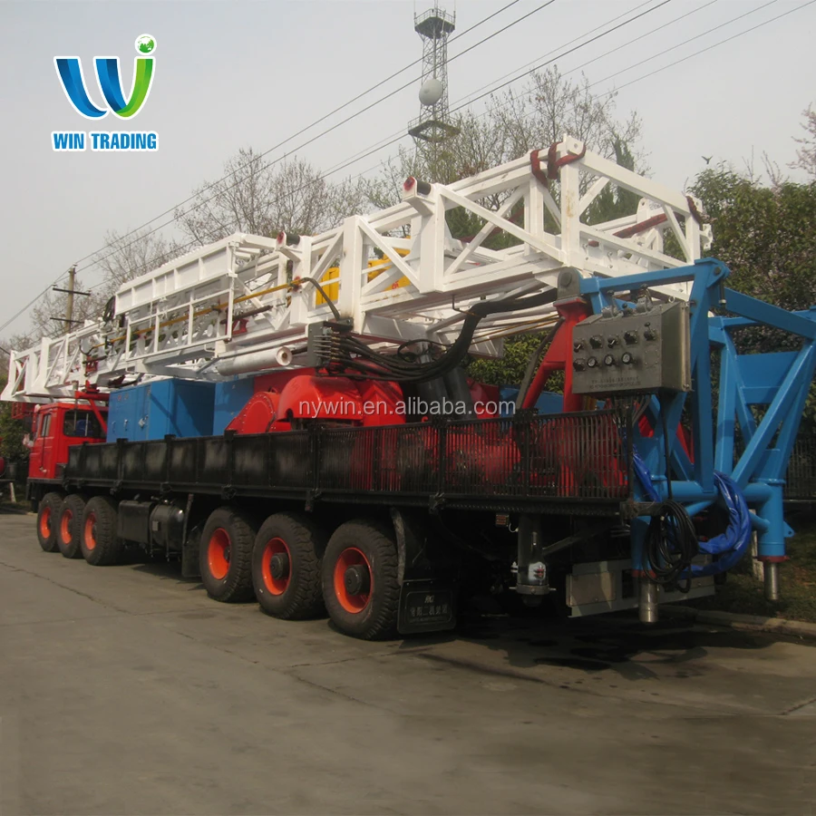 RG API Standard Oil Field Oil and Gas Well Bore Hole Truck Mounted Mobile 650hp ZJ 20 Drilling and Workover Rig