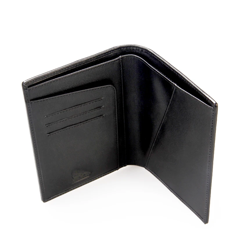 Factory Hot Sale RFID Blocking Genuine Carbon Mens Passport Holder 3 Card Slot Passport Cover
