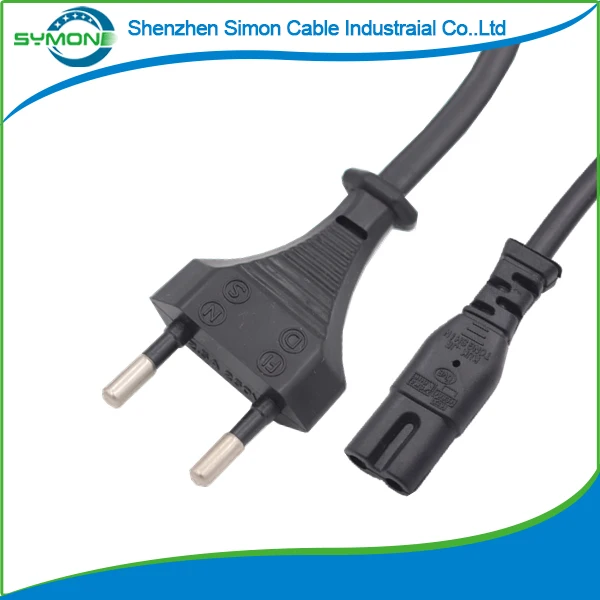 1.5m EU 2PIN AC power cord for radio