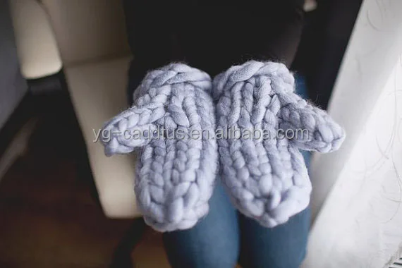
Handmade Knitted,Chunky, Warm, Winter, merino wool glove 