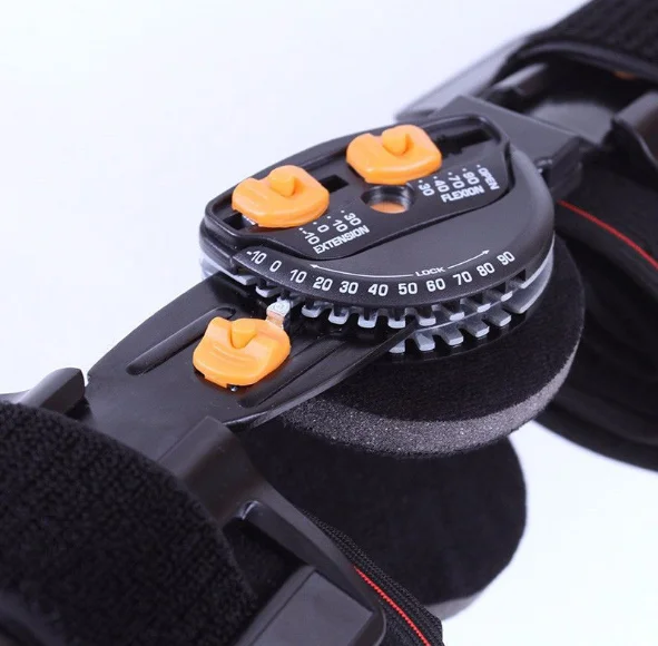 Hinged Knee Support Brace Adjustable Injury Stabilization After ACL, PCL, MCL or LCL Operation Post Operative Knee Support