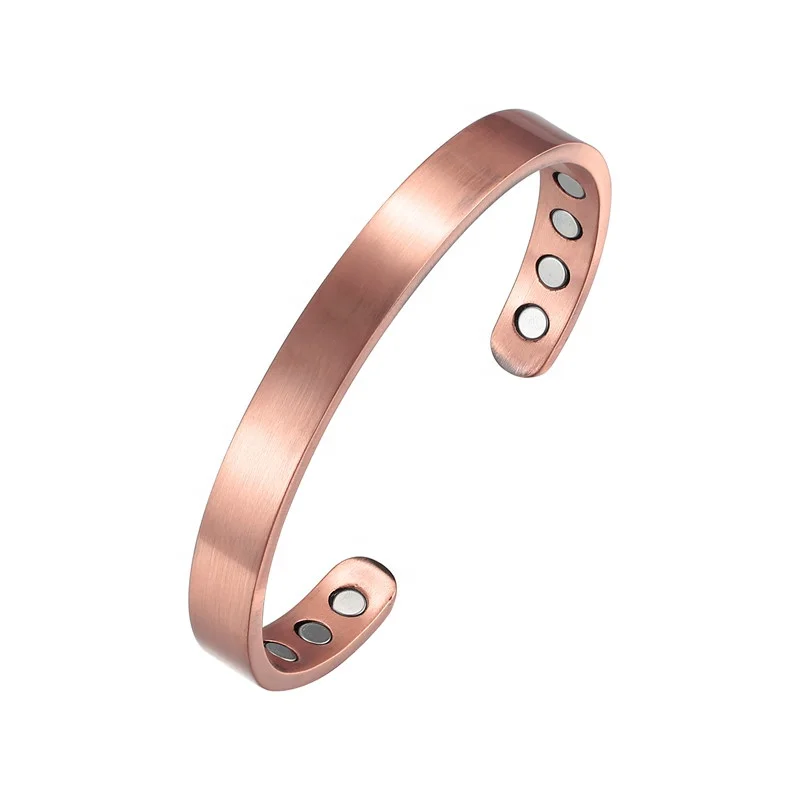 Wholesale custom big bio magnetic copper bracelet for men women