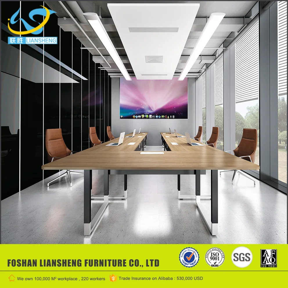 high quality rectangle modern cheap price 8 people large conference table