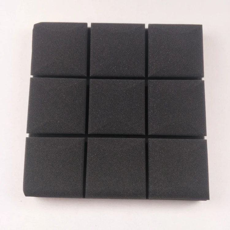 Top die cut mushroom shape acoustic sponge foam sheet