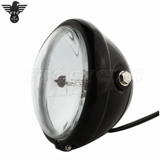 Side Mounting Classic Vintage Motorcycle Headlight for Harley Sport Bike