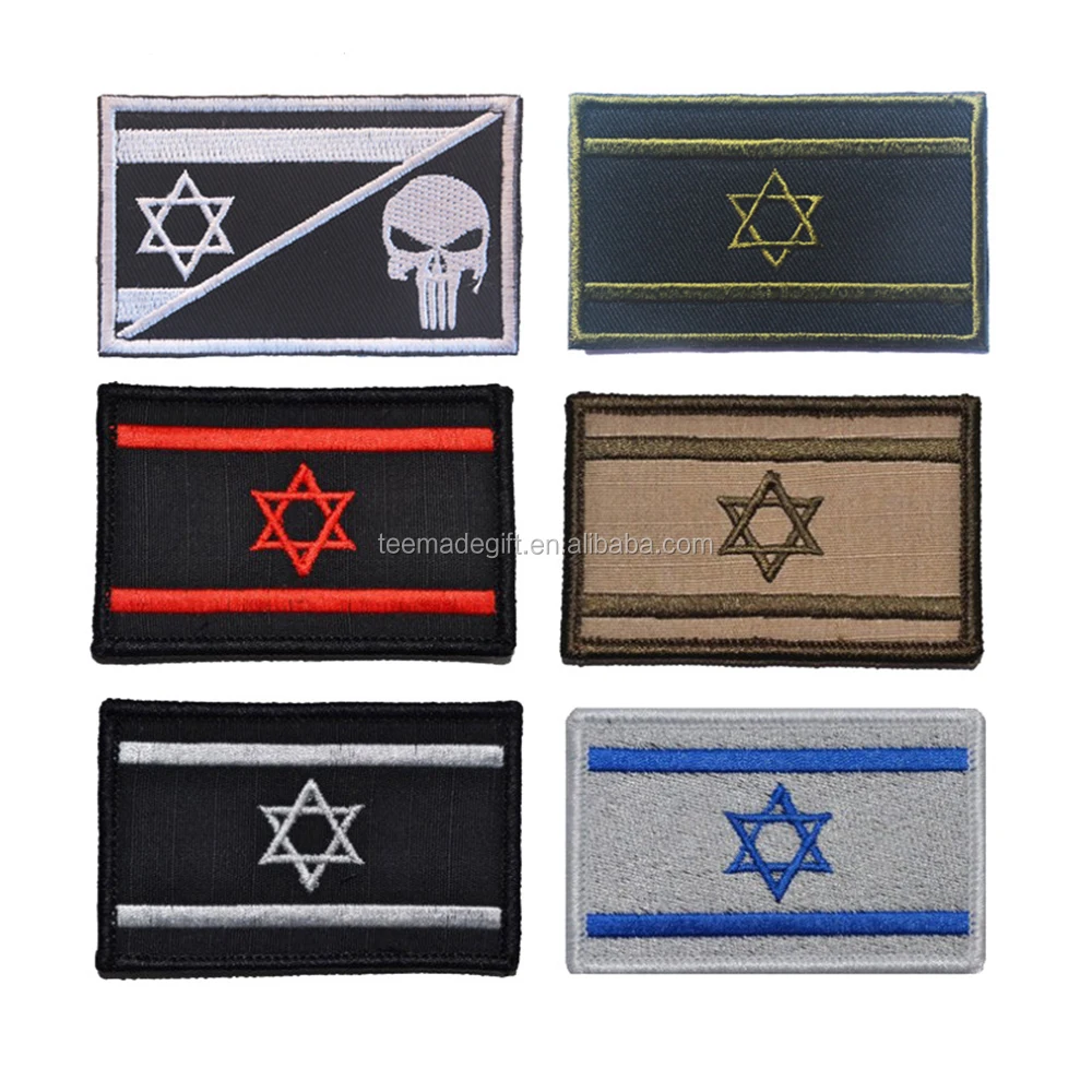 
8*5cm Stock Israel Country Flag Embroidered Patch Badge 