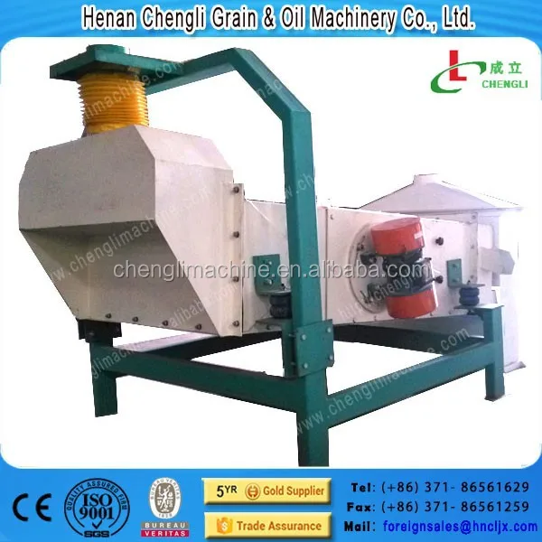 seed cleaner with sieves and gravity table