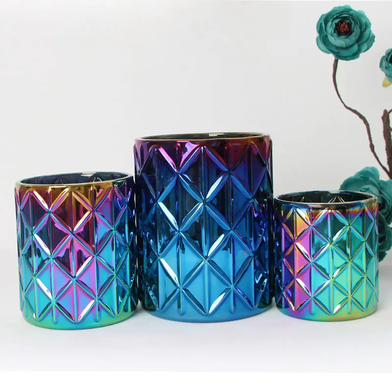 Hot sale wholesale glass candle holder ,candle jars ,can custom candle jars lid