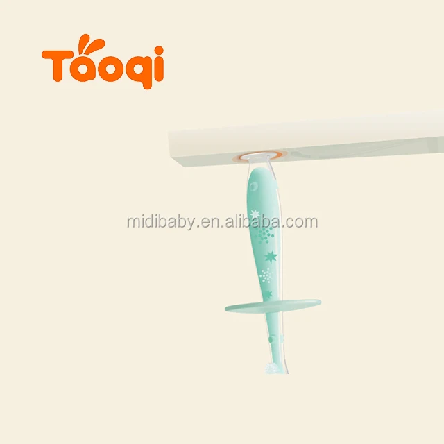 Patent Round Small Head Newborn Soft Silicone Baby Toothbrush