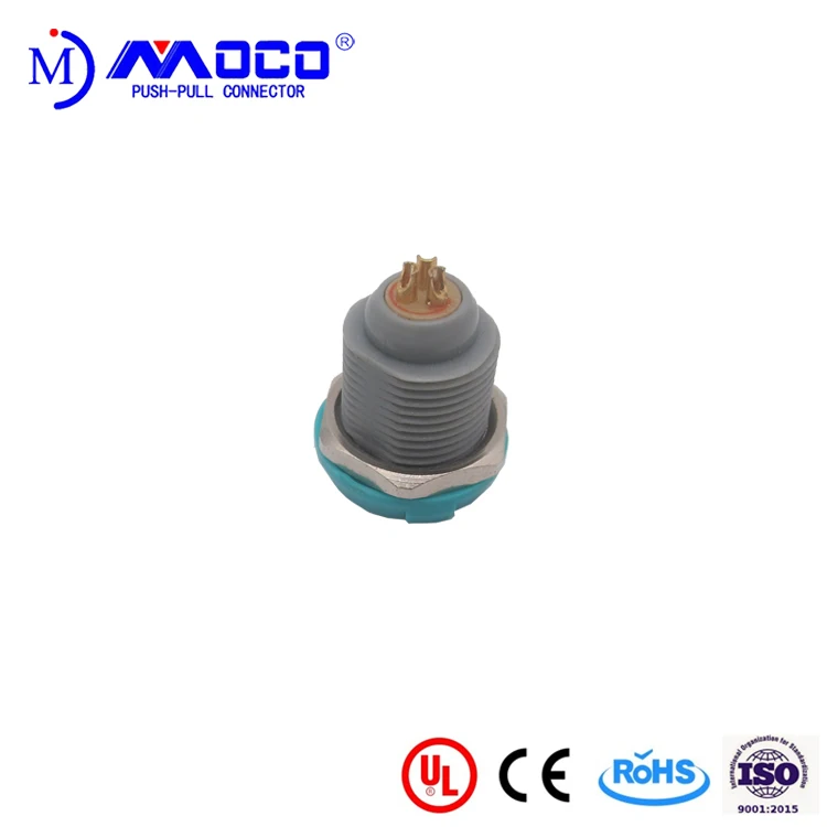 P Series Plastic Connector  PAG Male Plug PKG Female Socket 2 3 4 5 6 7 8 9 10 14 Pin Connector With Green Nut For Medical